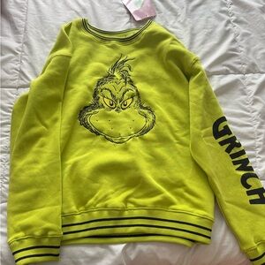 Grinch Graphic Lime Green Sweater